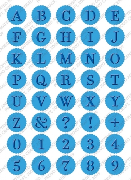 Embossing Plus -5x7 Monogram Seals