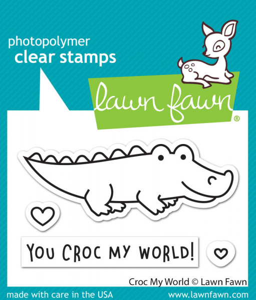 Lawn Fawn Clear Stamps - Croc My World