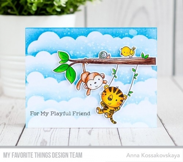 MFT - 6" x 6" Schablone - Mini Cloud Edges