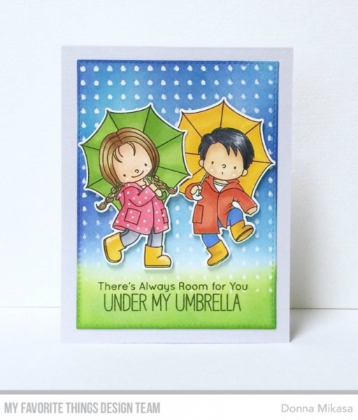 MFT - 6" x 6" Schablone - Stencil Mini Raindrops