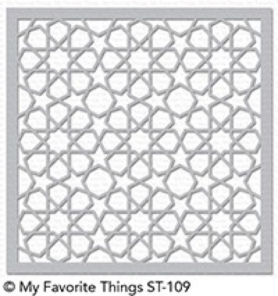 MFT - 6" x 6" Schablone - Stencil Geometric Stars