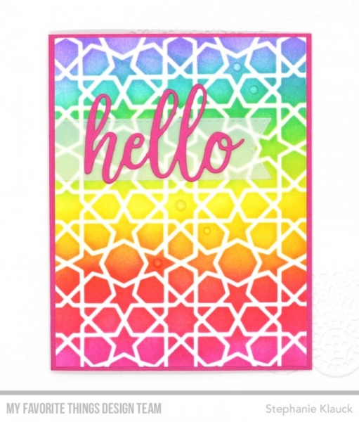 MFT - 6" x 6" Schablone - Stencil Geometric Stars