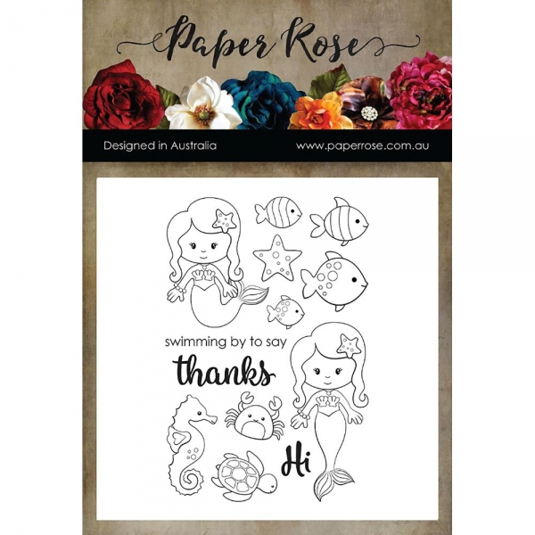 Paper Rose Clear Stamp`s - Mairmaid Magic