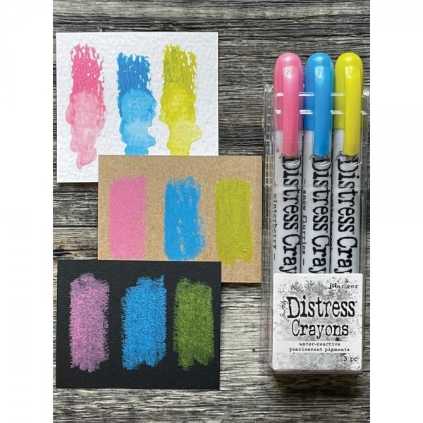 Tim Holtz Distress Crayons - Holiday Crayon Pearl Set #2
