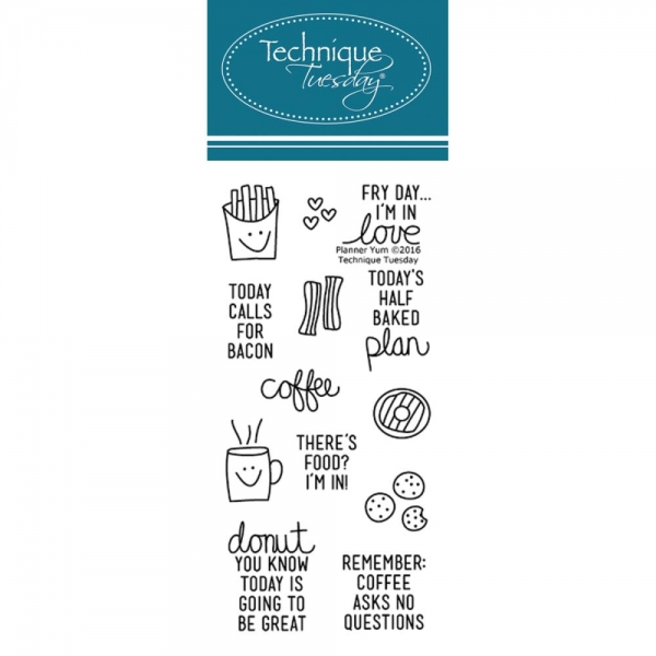 Technique Tuesday Clearstamps - Planner - Yum