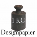 1 Kilogramm gemusterte Papiere (Weihnachten)