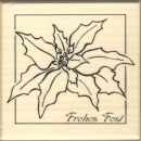 % Weihnachtsstern Holzstempel %