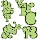 Inkadinkado Stamping Gear Cling Stamps - Typographic