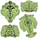 Inkadinkado Stamping Gear Cling Stamps -Vintage Parts