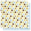 Doublesided Paper "Punkte Baby Boy/Wolken"