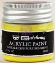 Prima Marketing Acrylic Paint - Metallique Pure Sunshine