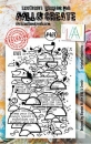 AALL & CREATE Clear Stamps - Scripted Semicircles #469