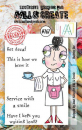 AALL & CREATE Clear Stamps - Waitress Dee #767