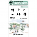 Art Impressions Cling Stamps - Silhouettes