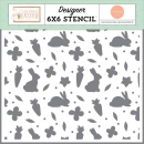 Carta Bella Stencil - Every Bunny Welcome
