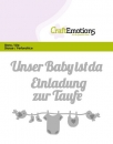 Craft Emotions Stanze - Unser Baby ist da
