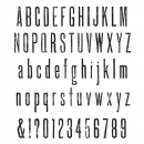 Tim Holtz Stempelset - Tall Text