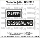 Crealies Text Stanze - Gute Besserung