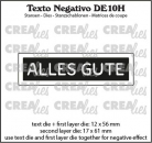 Crealies Text Stanze - Alles Gute