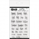 Dylusions Dyalog Clear Stamps - Blind Date