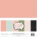 Echo Park - Coordinating Solid Paper Pack - 12" x 12" - Our Wedding