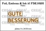 Crealies Hotfoil Stamps - Gute Besserung