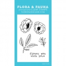 FLORA & FAUNA Clear Stamps - Mini Flower you with Love
