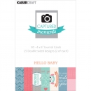 Kaisercraft Captured Moments - 4" x 6" Journaling Cards - Hello Baby