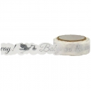 Little B Foil Tape - Baby Stork Silver Foil Die Cut