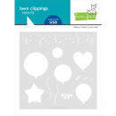 Lawn Fawn - 6" x 6" Schablone - Balloons Stencil