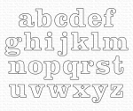 Die-namics - Modern Serif Alphabet