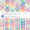 MFT Design Papier 6" x 6" - Rainbow Plaid