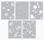 MFT - 4 1/2" x 6" Scene Stencil - Friendly Flowers Stencil Set