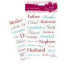 !Docrafts Clear Stamp - 5" x 7" Relations!