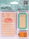 !Papermania Square Urban Stamp - All Aboard - Tags!
