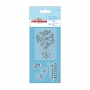 Papermania Clear Stamps 75 x 140 mm - Pippinwood Christmas - Poinsettia