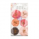 Prima Marketing Mulberry Paper Flowers - Strawberry Kisses/Strawberry Milkshake 6 Stk.