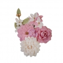 Prima Marketing Fabric Flowers - Farmhouse/Farm Sweet Farm 10 Stk.