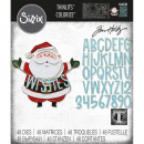 Sizzix Tim Holtz Thinlits - Santa Greetings, Colorize