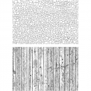Tim Holtz Stempelset - Craze & Planks