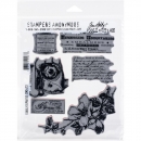 Tim Holtz Stempelset - Dearly Departed