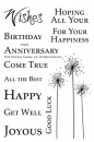Technique Tuesday Clearstamps - Wishes