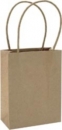 Papiertüte mit Basthenkel 13,3 x 21,5 x8,2 cm