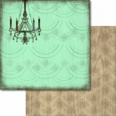 Ursus-Glitter Papier 12"x12" Nostalgie-Motiv 43